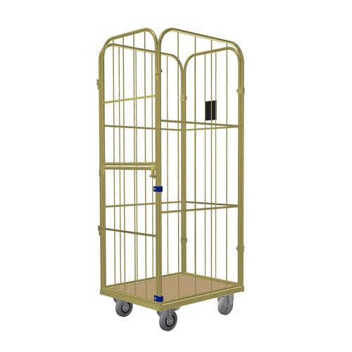 テキスタイル用ロールコンテナー - JUNIOR XL - LKE GmbH - Excellence in Material Handling - ワイヤーメッシュ / パネル4枚