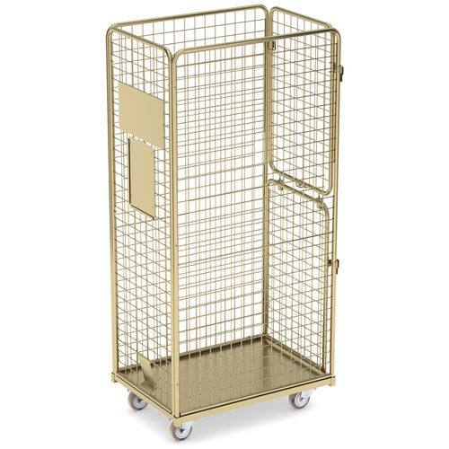 テキスタイル用小型ロールコンテナー - PREMIUM XS GG100 - LKE GmbH - Excellence in Material Handling - パネル4枚 / ワイヤーメッシュ