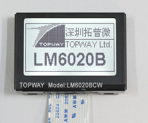 LCDディスプレイ モジュール - LM6020FCW - TOPWAY LCD - グラフィック / モノクロ / ドット マトリックス