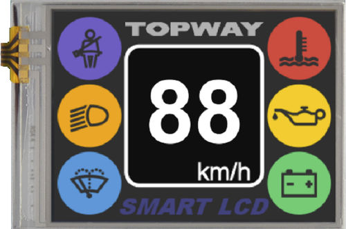 TFT LCDディスプレイ モジュール - LMT028DHHFWL-NNA - TOPWAY LCD - 320 x 240 / 産業用 / LEDバックライト