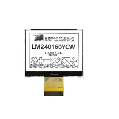 LEDディスプレイ画面 - LM240160YCW - TOPWAY LCD - LCD / 容量方式タッチスクリーン / グラフィック