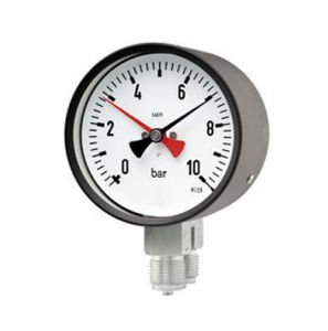 ダブル圧力計 - DR100-3 - Manometer Preiss EMPEO-KBM OHG - アナログ / ねじ式 / ステンレススチール製