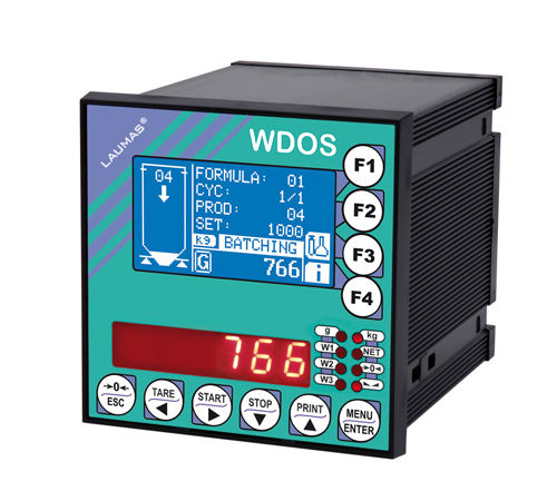 LED表示重量表示装置 - WDOS series - LAUMAS Elettronica - LCDグラフィックディスプレイ付き / パネル設置用 / IP54