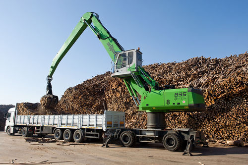 クローラー式資材運搬用ショベル - 835 E series - SENNEBOGEN Maschinenfabrik GmbH/ゼンネボーゲン - タイヤ式 / 油圧式 / 電動式
