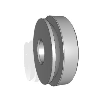 球形滑り軸受 - DGE-AW series - Nadella Group - 軸方向 / スチール製 / PTFE