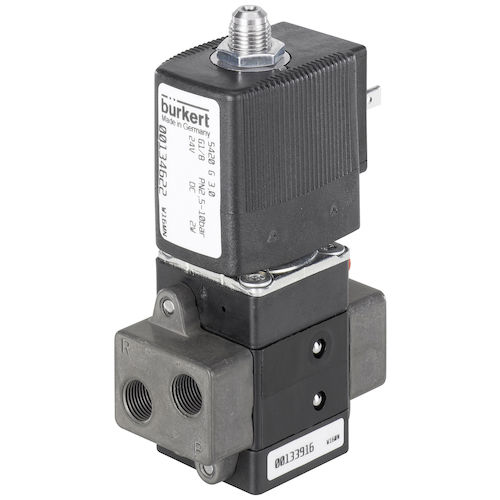 ポペット空気圧方向制御弁 - 5420  - BÜRKERT FLUID CONTROL SYSTEMS - ソレノイド操作 / パイロット式 / 空気圧式