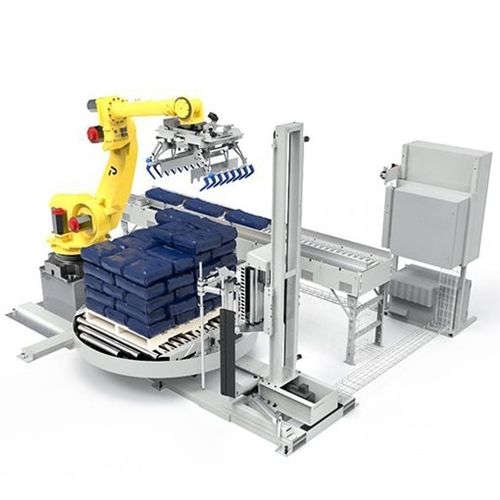 ロボット式パレタイザー - RPW - Premier Tech Systems and Automation - 袋用 / ストレッチフィルムカバー装置付 / ライン終わり