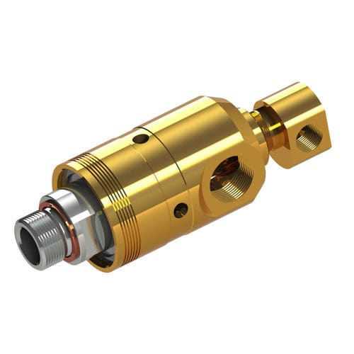 水用ロータリージョイント - 7101 - HAAG + ZEISSLER Maschinenelemente GmbH - 2流路 / アルミニウム製 / 真ちゅう製