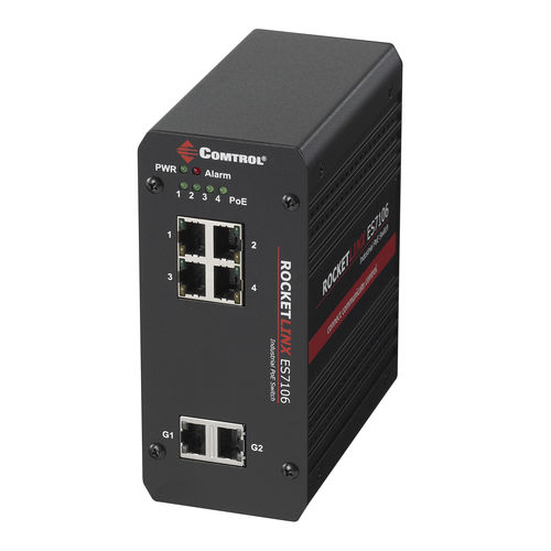 アンマネージドスイッチ - RocketLinx® ES7106-VB - Comtrol Corporation - 6 ポート / ギガビット / ワイヤレス