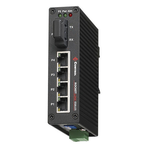 アンマネージドスイッチ - RocketLinx ES8105F-M-XT - Comtrol Corporation - 4 ポート / DINレール / コンパクト