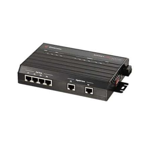 アンマネージドスイッチ - RocketLinx® ACS7106 - Comtrol Corporation - 6 ポート / ギガビット / DINレール