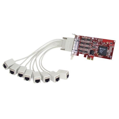 8 ポートマルチポート通信カード - 30130-1 - Comtrol Corporation - RS232 / PCI Express / RJ45