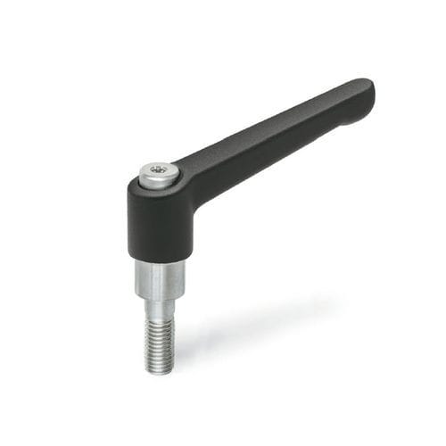 圧力鋳造亜鉛製クランプ レバー - HSK series - Inocon GmbH - ステンレス製 / 調整可能 / ねじ式