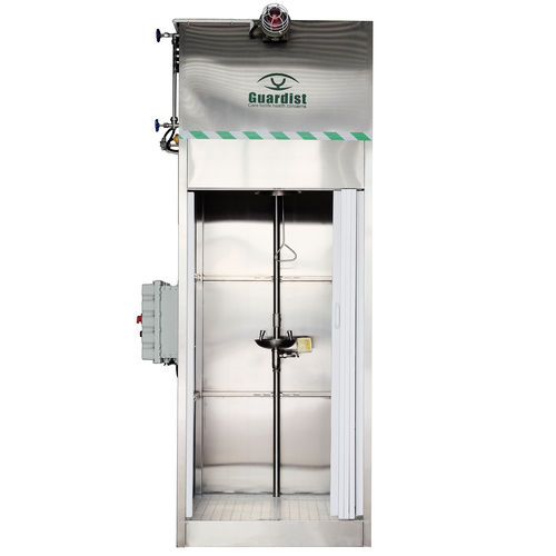 床置き安全シャワー - DAAO6604-6 - shanghai DaAo safety equipment Co.LTD - 洗眼器付 / ボイラー付き / 自動