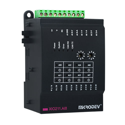 入出用拡張モジュール - XIO211-E0N-GD2-B0401 - Mikrodev - CAN回路 / DINレール