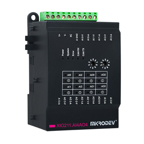 入出用拡張モジュール - XIO211-E0N-GD9-B0900 - Mikrodev - CAN回路 / DINレール