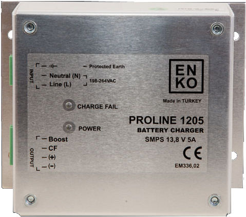パネル取り付けバッテリー充電器 - EBC 1205 - ENKO Elektronik Kontrol Sistemleri San. ve Tic. Ltd. Sti. - 鉛酸 / スイッチング
