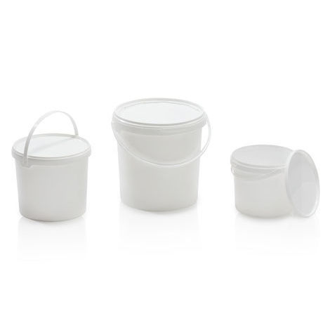 プラスチック製バケツ - FP series - FACH-PAK - 円形 / ハンドル付き / 食品産業用