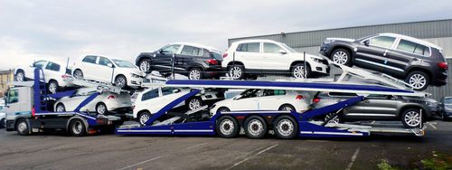 自動車用トレーラー - Eurolohr 300 - Lohr - 3軸 / 牽引式 / 油圧式