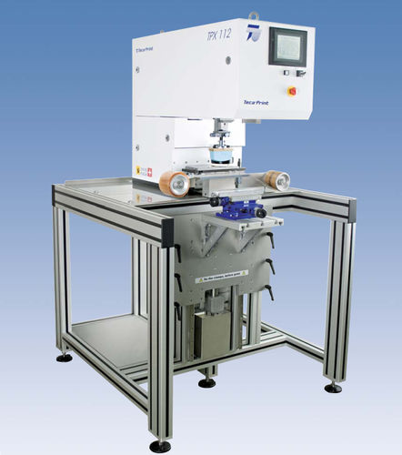 閉インキカップ付きパッド印刷機 - TPX 112 - Teca-print - モノクロ / 印刷産業用 / 電気機械式