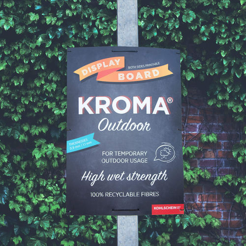 展示用ボール紙 - KROMA® Outdoor - KOHLSCHEIN GmbH & Co. KG - 耐水性 / 印刷可能