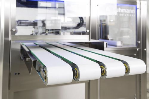 フレキシブルコンベアベルト - SERVOFEED PF900 - Buhmann Systeme GmbH - モジュール式 / ボール紙製 / シェル製