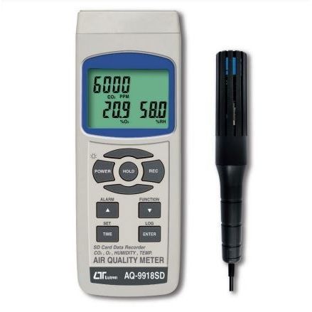 CO2空気質測定器 - AQ-9918SD - Lutron - 温度 / 酸素（O2） / 携帯型