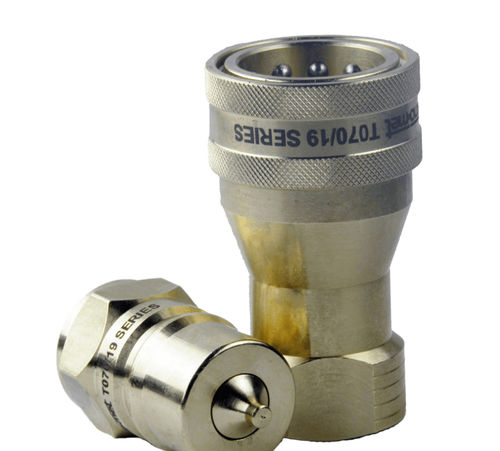 油圧式接続部品 - T070 series - TEKNO-MET BAĞLANTI ELEMANLARI SAN. ve TİC. LTD. ŞTİ - クイック / ソケット / 真ちゅう製