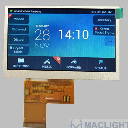 TFT LCDディスプレイ モジュール - MLT043R40-5 - Maclight Display Co., Limited - カラー / 480 x 272 / 4.3インチ