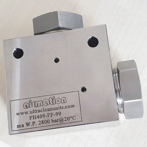 高圧接続部品 - FH409.FF-99 - Airmation ECP srl - 油圧式 / ねじ式 / エルボ