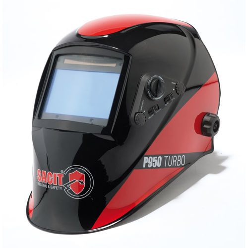 自動暗転溶接用ヘルメット - P950 TURBO - SACIT - EN 175 / EN 379 / UVカット