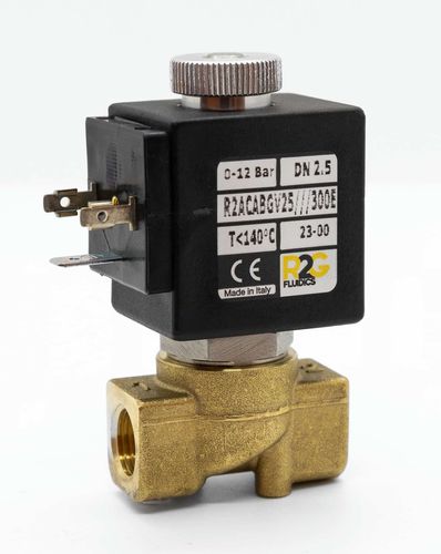 直接作動式電磁弁 - R2AC NA/NO - R2G Fluidics Srl - 2方向 / 常開型 / 水