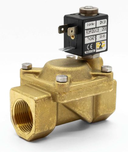 パイロット式電磁弁 - R2SP-R2SR NC - R2G Fluidics Srl - 2方向 / 常閉型 / 水