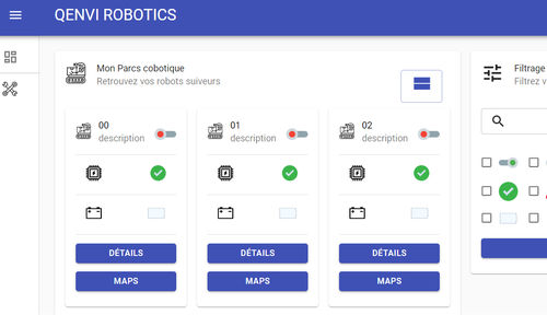 位置決めソフトウェア - QENVI ROBOTICS - 管理 / CMMS（維持管理システム） / 自律移動ロボット用