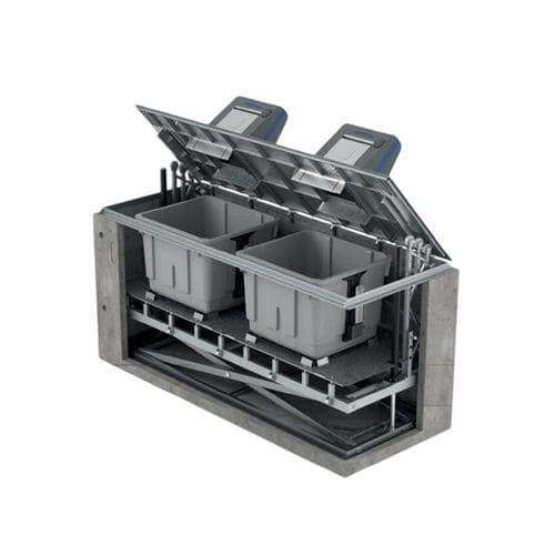 スチール製廃棄物コンテナ - SCL series - CONTENUR SL - HDPE / 地下 / 側面投入