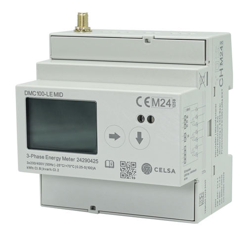 三相電力量計 - DMC100-LE MID - Celsa Messgeräte GmbH - DINレール / 液晶ディスプレイ / MID認証