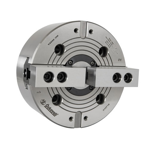 自動回転チャック - CHS Series - Ozkayali Workholding and Spanntechnik - 2爪 / オープンセンタ / 鋼鉄合金製