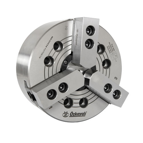自動回転チャック - CHB Series - Ozkayali Workholding and Spanntechnik - 3爪 / オープンセンタ / 鋼鉄合金製