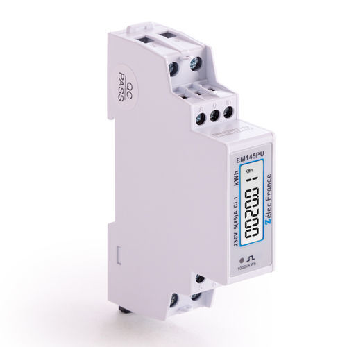 三相電力量計 - EM145PU - ZELEC - 単相 / DINレール / RS-485