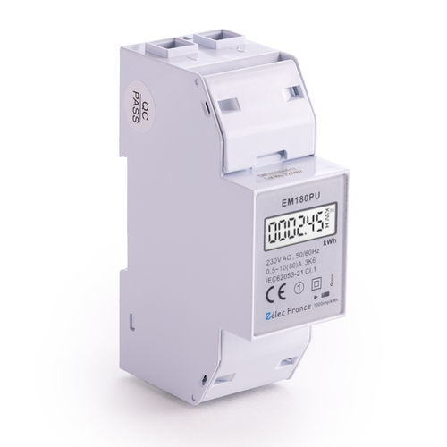 三相電力量計 - EM180PU - ZELEC - 単相 / DINレール / RS-485