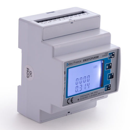 三相電力量計 - EM35TCPURSM - ZELEC - 単相 / DINレール / 50 Hz