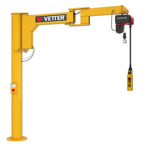 関節柱上ジブクレーン - BS - VETTER Krantechnik GmbH - 壁取り付け式 / 300° / 電動