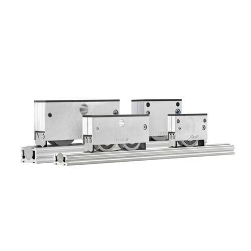 スケートホイール誘導システム - LOXrail®  - LOSYCO GmbH - 25 mm / 40 mm / 重荷重用