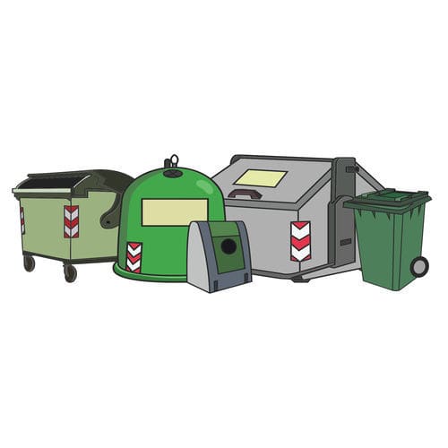 スマ－ト廃棄物コンテナ - RM - Adambi - プラスチック製 / 都市廃棄物用 / セキュリティ