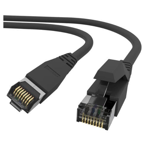 RJ45光ファイバー パッチ ケーブル - 20145.BK-BK - AIXONTEC - カテゴリー 6a