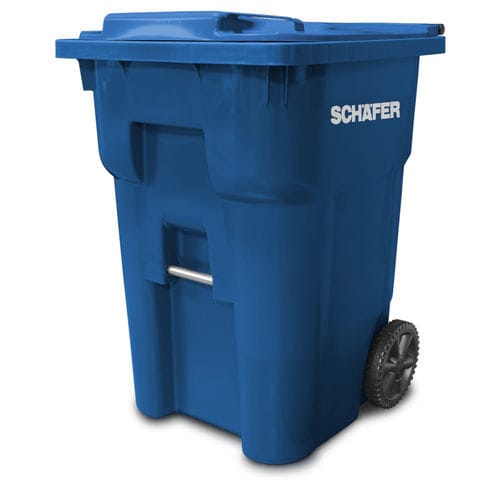 プラスチック製ゴミ箱 - Q  - Schaefer waste - 2輪