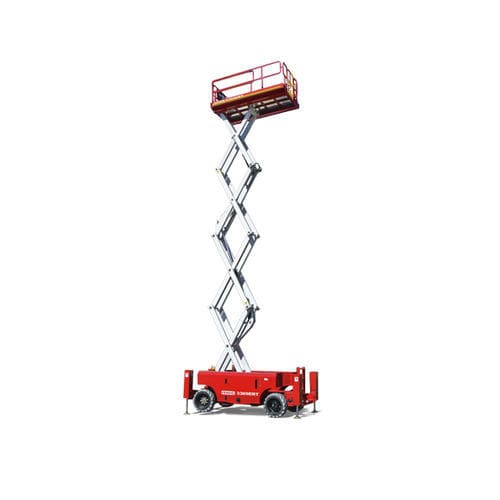 不整地シザース型高所作業車 - 3369ERT - MEC AERIAL WORK PLATFORMS - 車輪付き / バッテリー式 / セルフレベリング