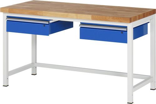 ブナ材製作業台 - 8002 - RAU - 修理工場用 / 引き出しタイプ / 2段引き出し