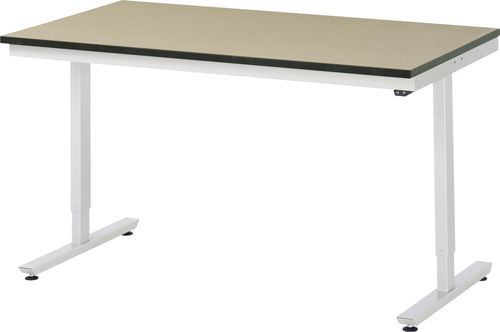 スチール製作業台 - 08-AT-150-080-F - RAU - 修理工場用 / ラック式 / 高さ調節可能