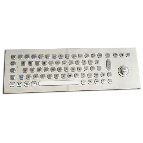 カーボンコンタクトキーボード - KH-K68-382 - Kehang Technology - 70キー / トラックボール付き / セルフサービス情報キオスク用